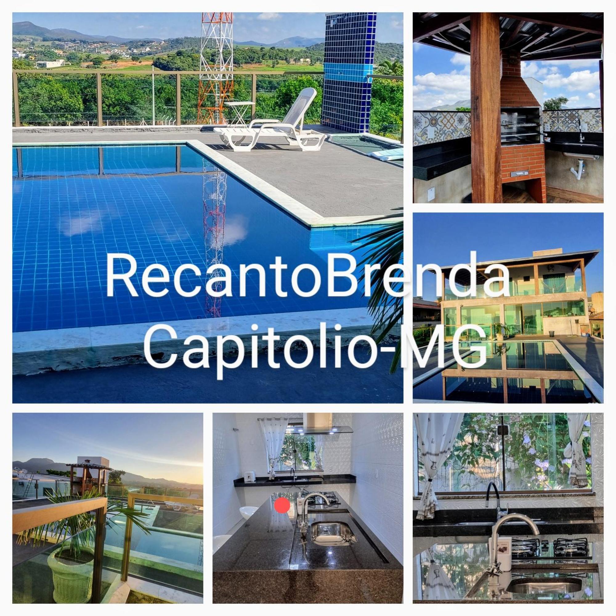 Recanto Brenda - Casa Luxo Capitolio Com Vista Pro Lago, Escarpas E Morrochapeu Екстериор снимка